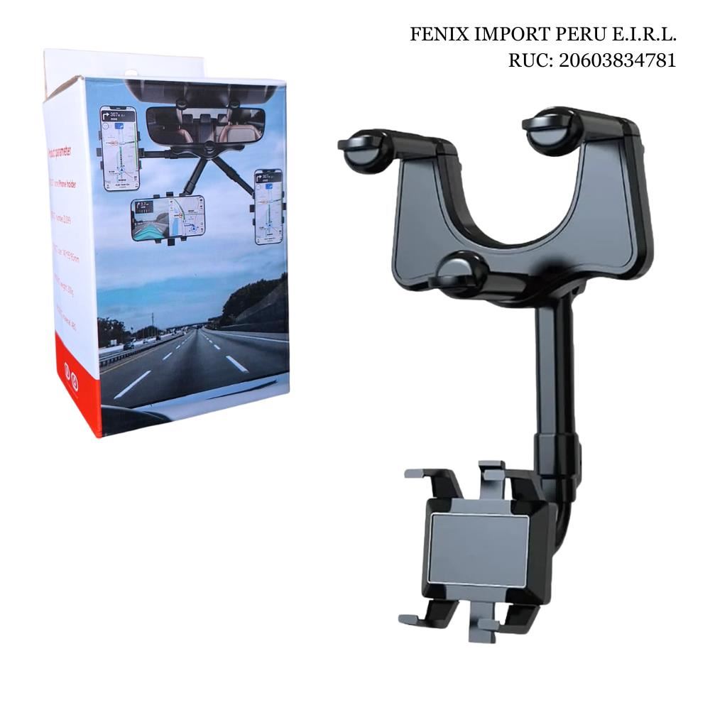 Soporte de Celular Para Retrovisor de Auto con Rotacion 360° ZJ099